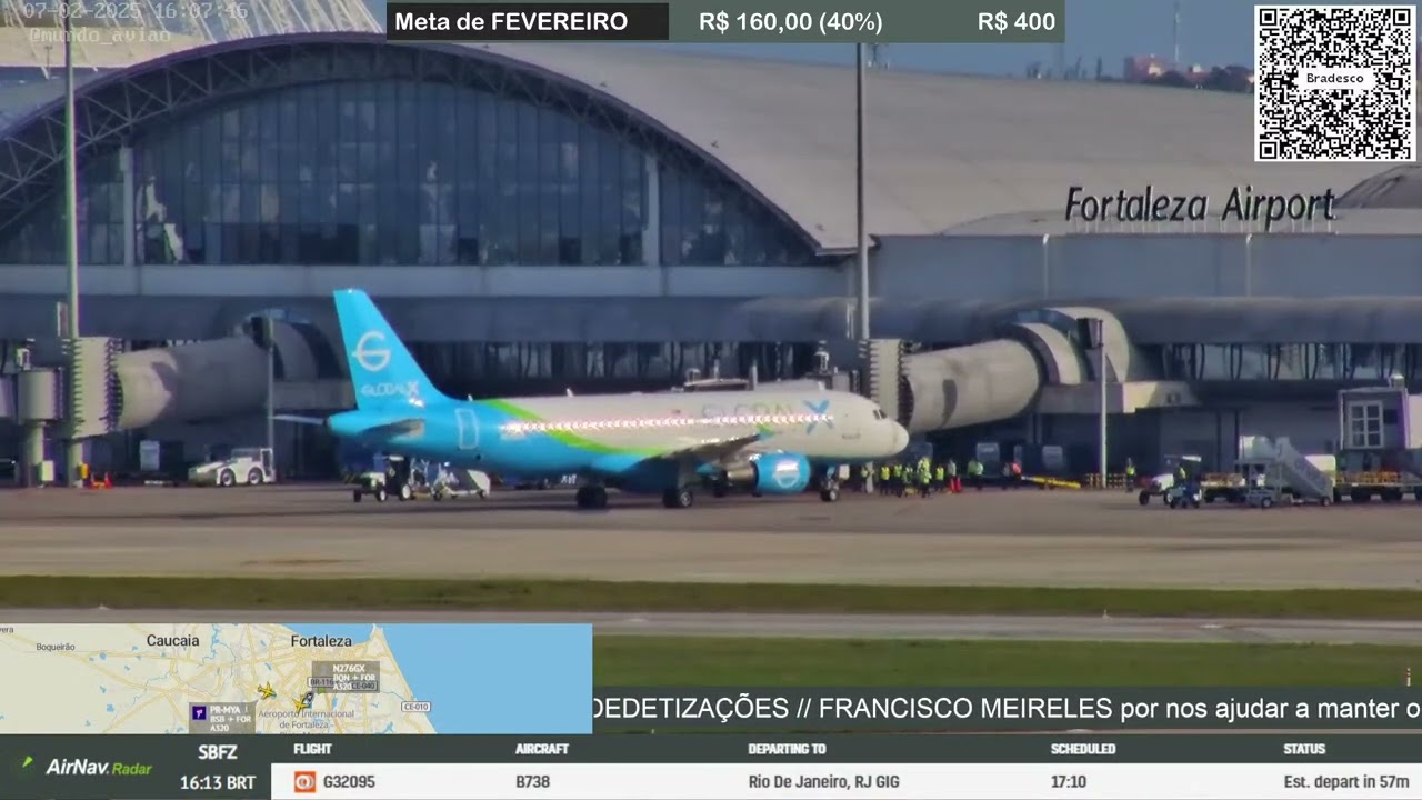 AVIÃO COM DEPORTADOS POUSA EM FORTALEZA - SBFZ - 07/02/2025