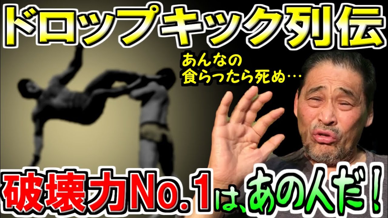 【最強】ドロップキックの名手たち・最強のドロップキックは？【谷津嘉章】
