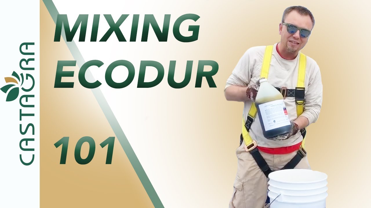 Mixing Castagra's Ecodur Roof Coatings