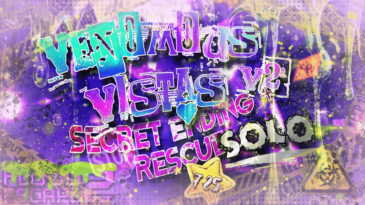 (FIRST EVER) Venomous Vistas V2 Secret Ending + Rescue SOLO [⭐7.25 EXTREME CRAZY CHALLENGE] // FE2CM