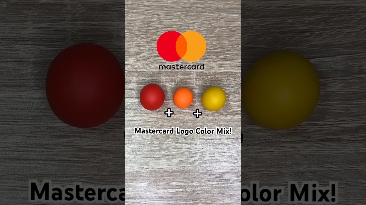 Guess What Color the Mastercard Logo Makes? [ASMR] #shorts #asmr #mastercard #colormixing #fyp #diy