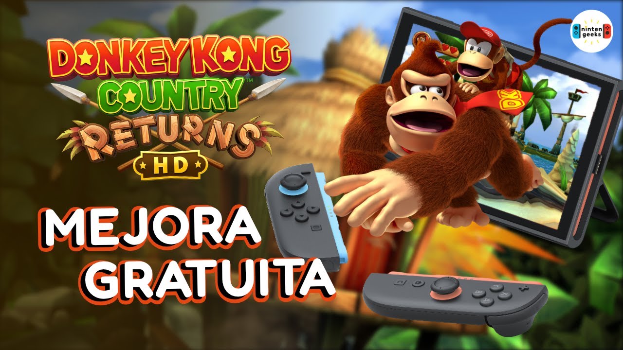 DONKEY KONG COUNTRY RETURNS HD mejora en Nintendo Switch 2 🦍