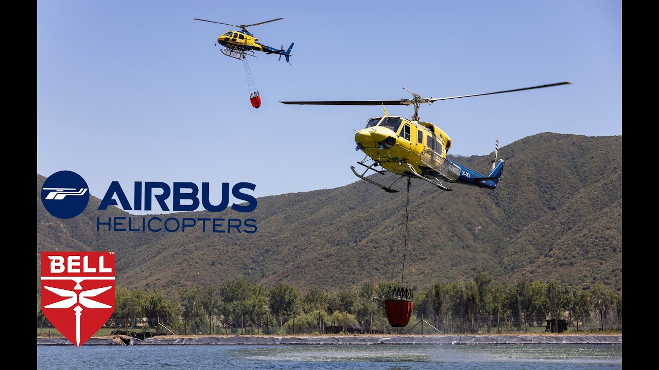 Aérospatiale AS 350B3 Ecureuil  (x2) - Bell 212 Incendio Forestal Larmahue