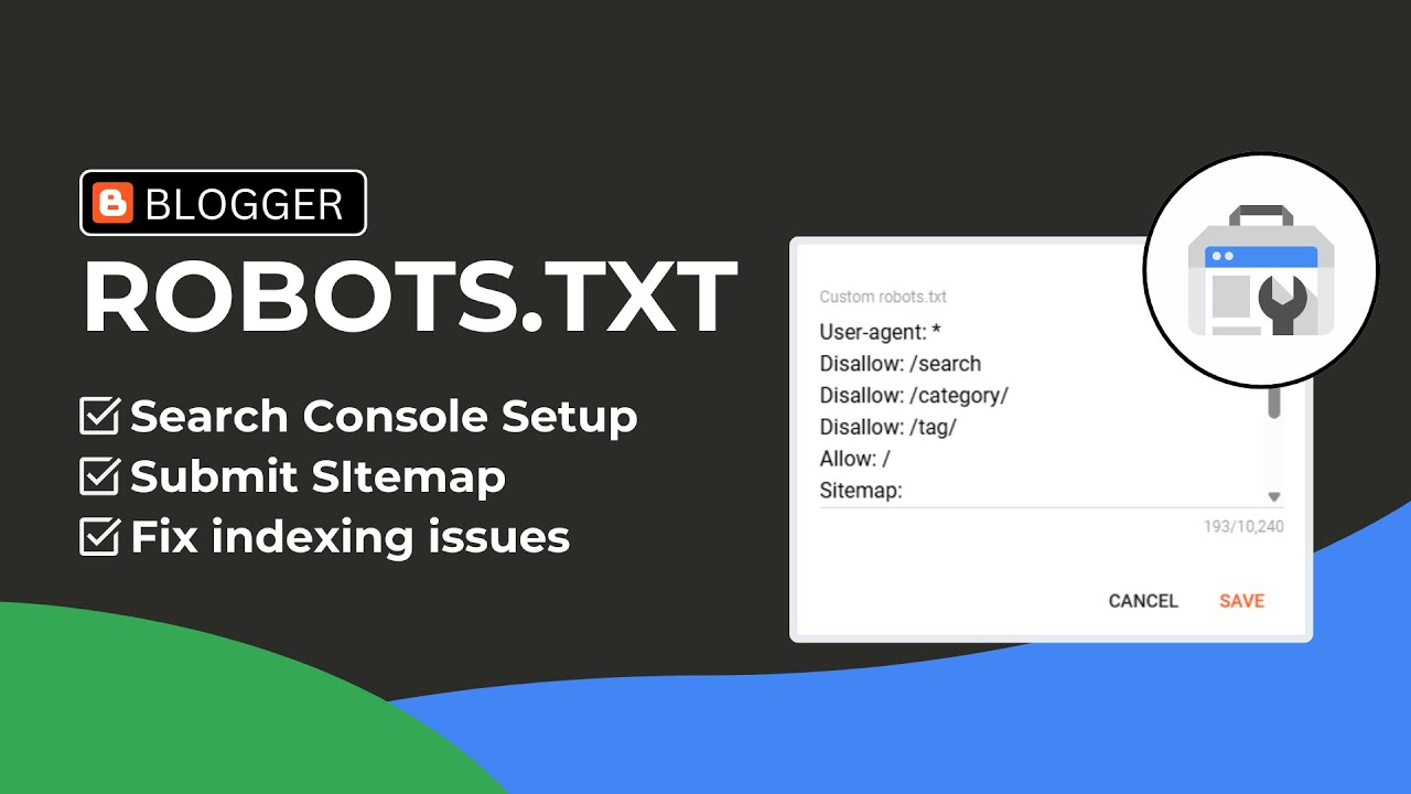 How to Enable Custom Robots.txt in Blogger  -- (Search console)