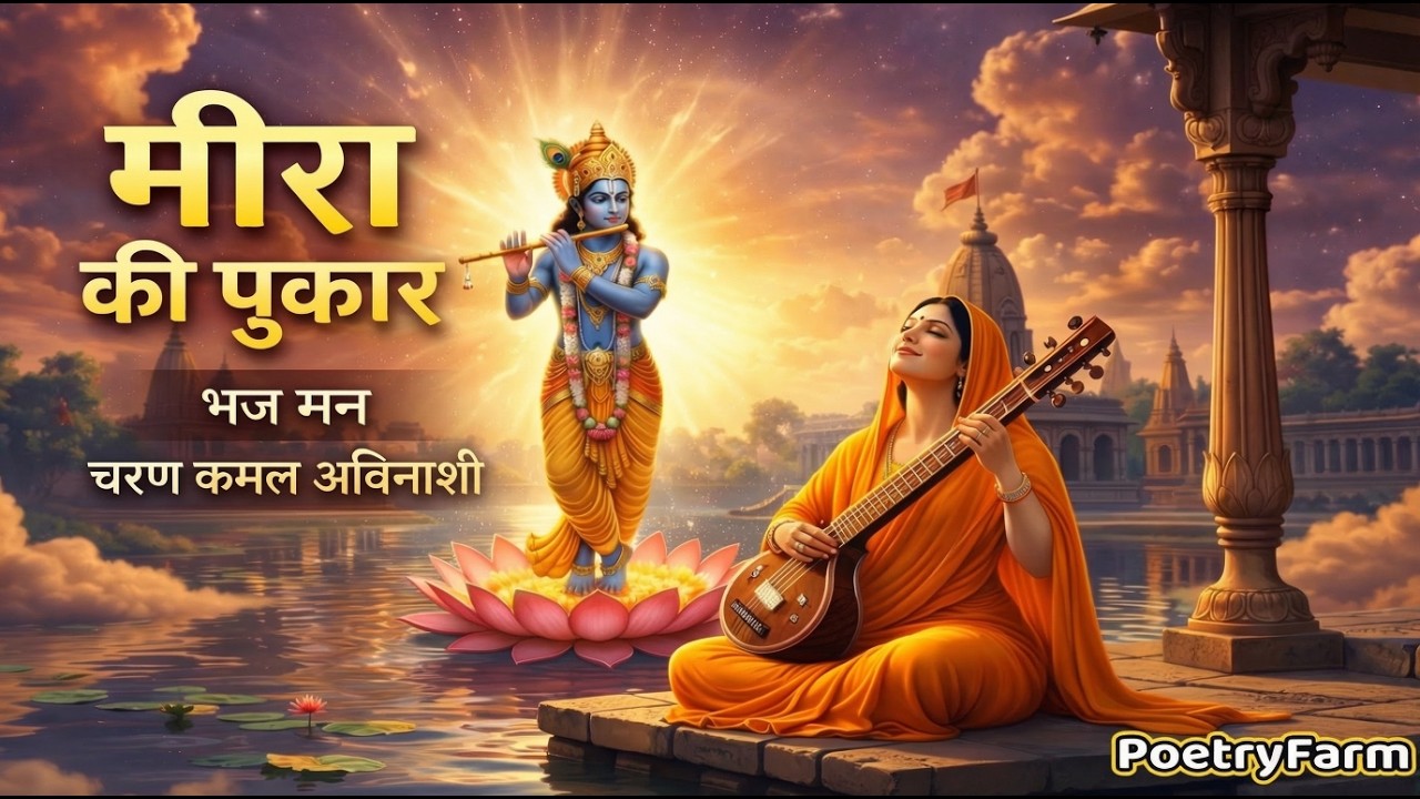 मीरा की पुकार | भज मन चरण कमल अविनाशी | Meera Bhajan | Krishna Devotional Song | Bhaj Man Charan
