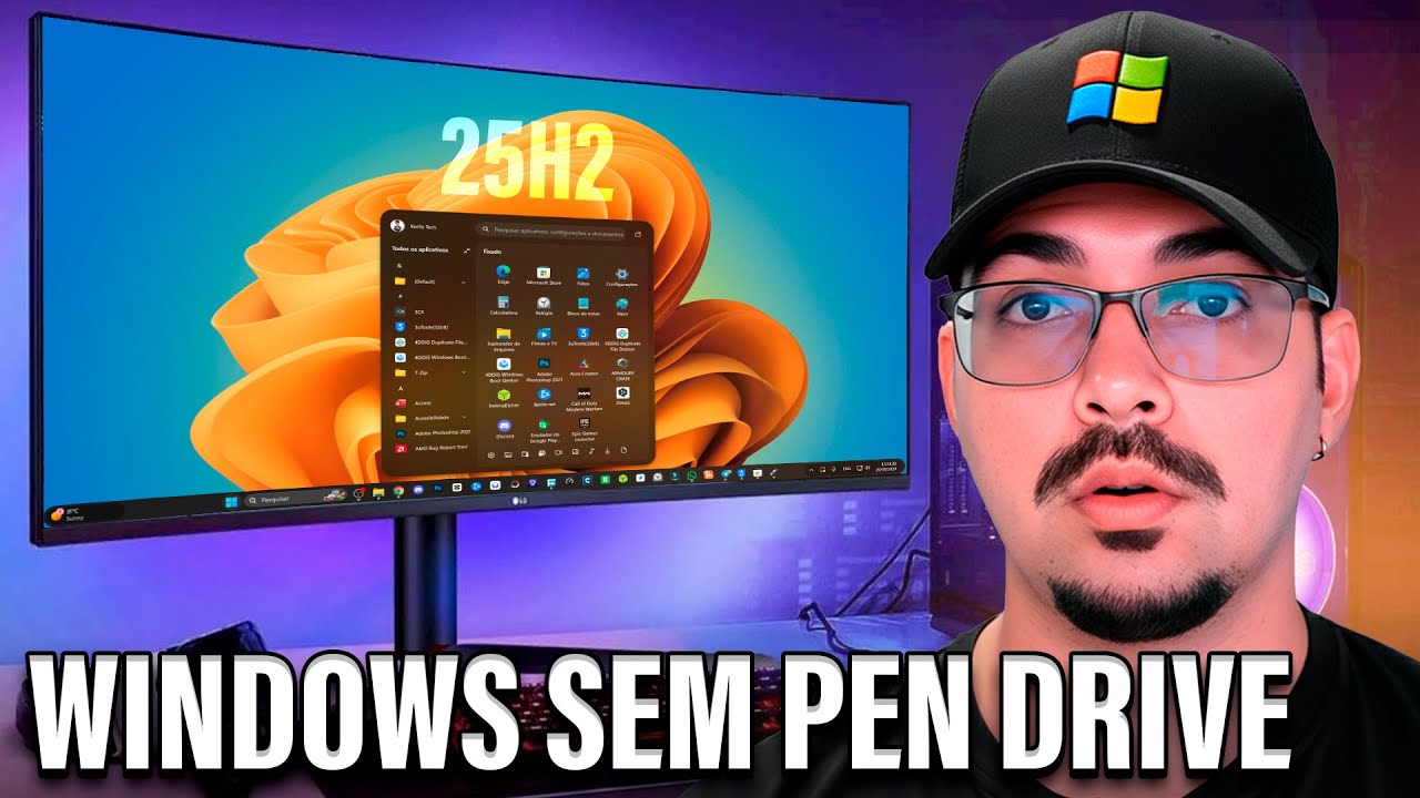 Como FORMATAR o PC e INSTALAR o Windows 11 (25H2) SEM PEN DRIVE! 🤯