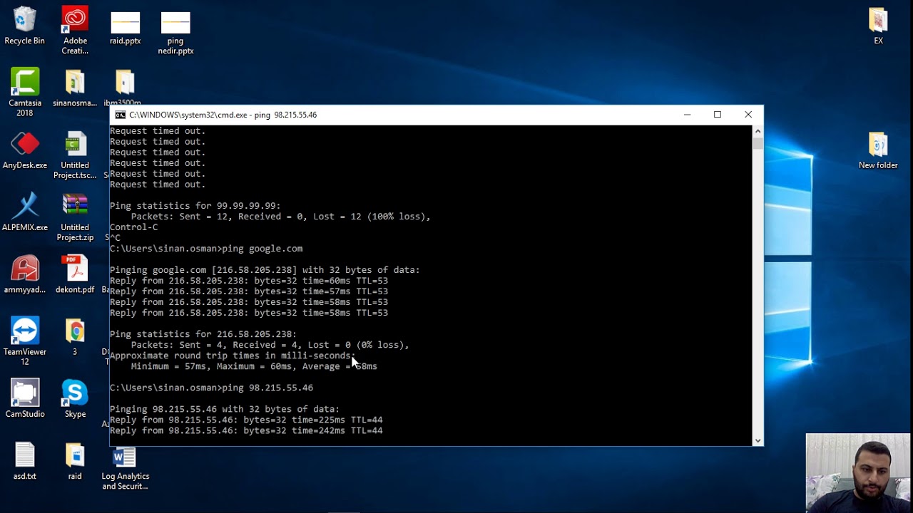 IP Adresinden İsim Sorgulama Nasıl Yapılır? S&uuml;rekli Ping Nasıl Atılır?