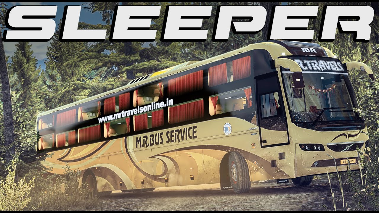 Luxury Volvo B11R M.R.Travels Sleeper Shell Through Extreme Narrow Forest | Euro Truck Simulator 2