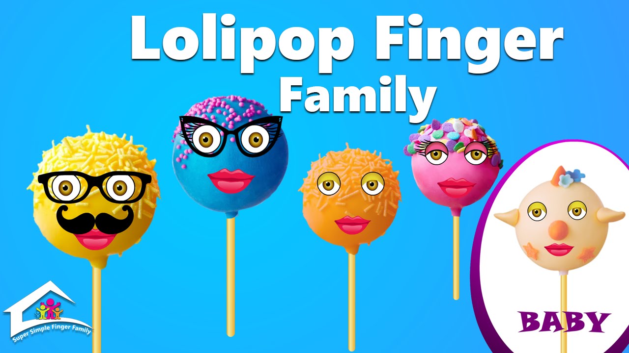 Finger Family Cake Pop Family Nursery Rhyme - Lollipop Finger Family - cake pop finger family songs