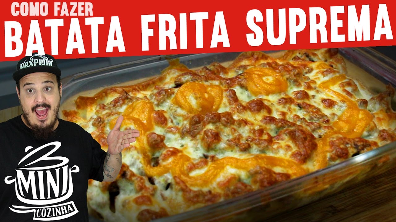 Como Fazer Batata Frita com Bacon, Carne Moída e  Cheddar | Gordices | #MINICOZINHA