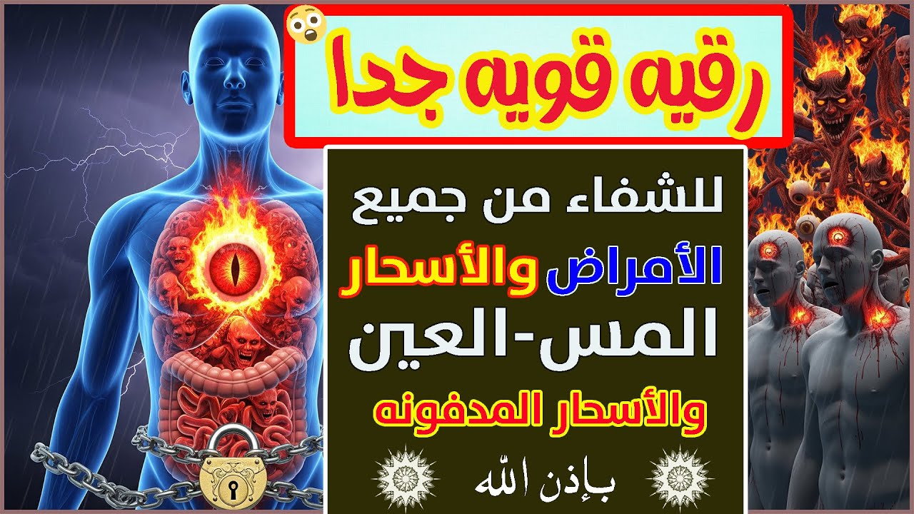 شاهد خروج الحسد والعين والهم والغم والأمراض من جسمك بعد سماع لهذا الحرز المبارك- وراقب النتيجة
