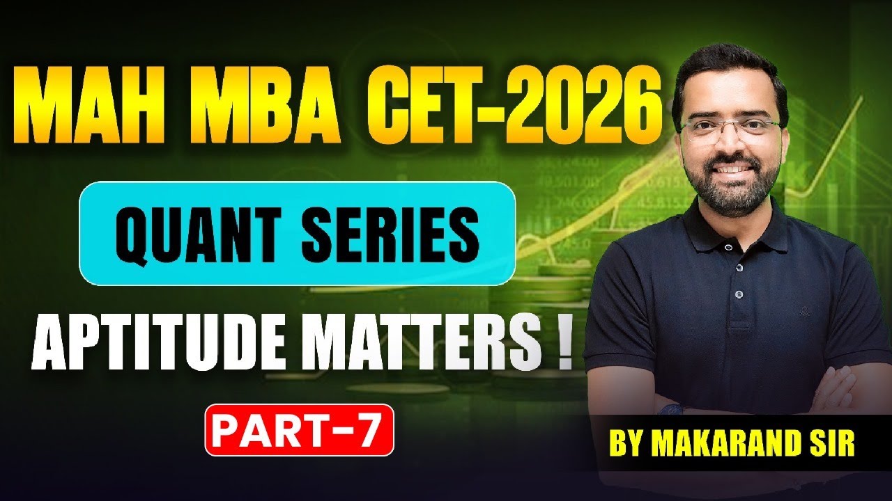 MAH MBA CET 2026 | Quantitative Aptitude Questions & Answers | Quantitative Aptitude MCQs