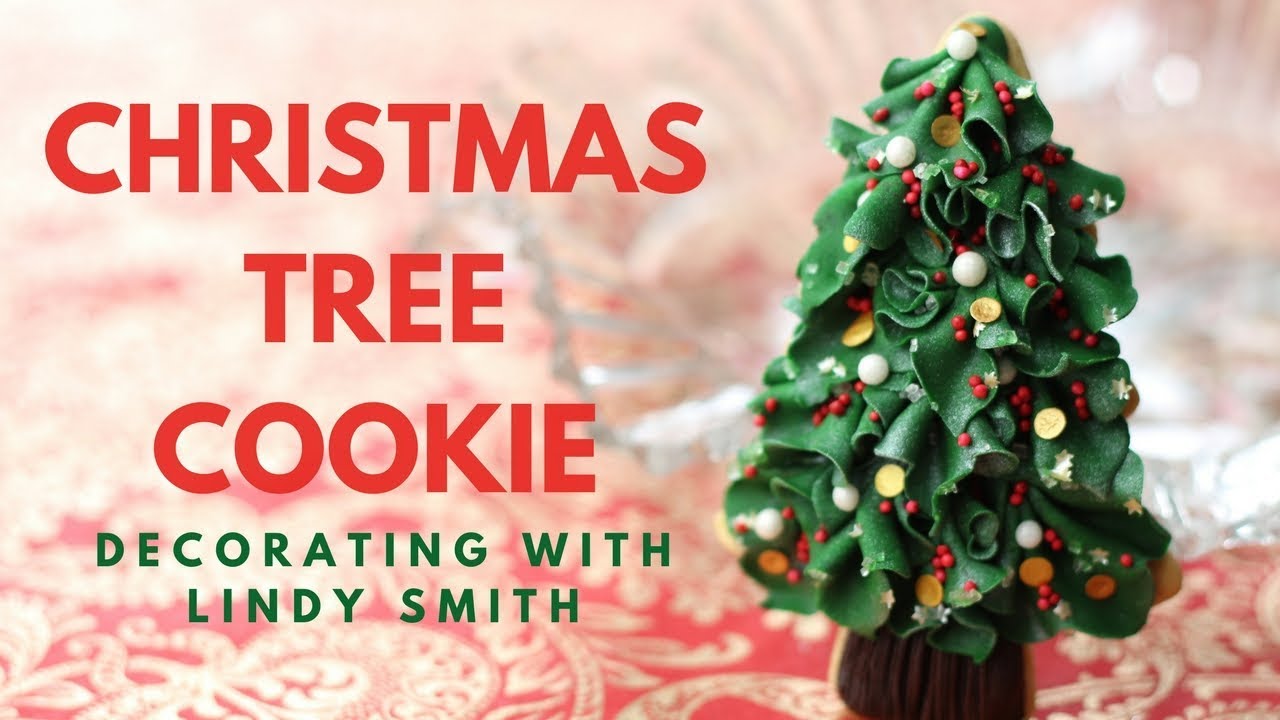 How to decorate a Christmas tree cookie