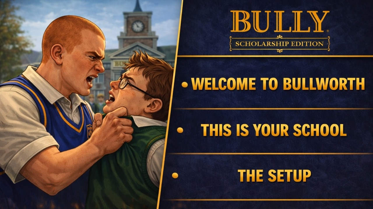 Bully Scholarship Edition Walkthrough – Welcome to Bullworth, The Setup & Slingshot (No Commentary)