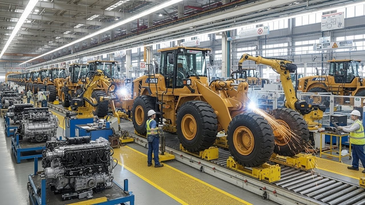 Wheel Loader Factory Tour 🏗️ Precision Engineering & Heavy Machinery Assembly – NexFab