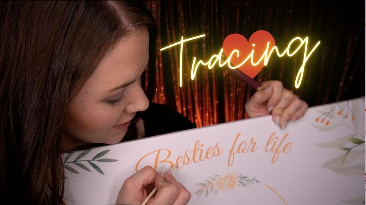 ASMR TRACING LIEBE ❤️  Super langsam und entspannend (Deutsch/German)