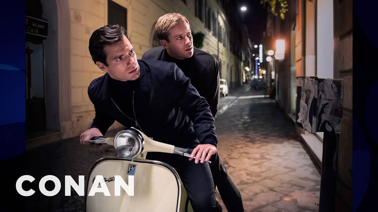 Armie Hammer's Vespa Bromance With Henry Cavill | CONAN on TBS