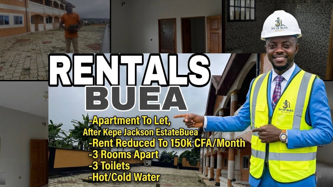 Rentals || $357 || 3Bedrooms Apartment || 3Toilets || Hot/Cold Water System || Behind Congelcam Buea