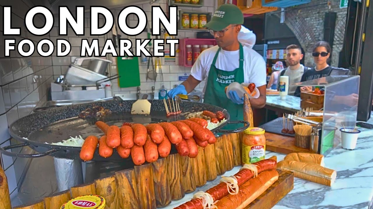 🇬🇧 London Walk in Camden Town – Camdem Market, a London's Foodie Haven | 4K 