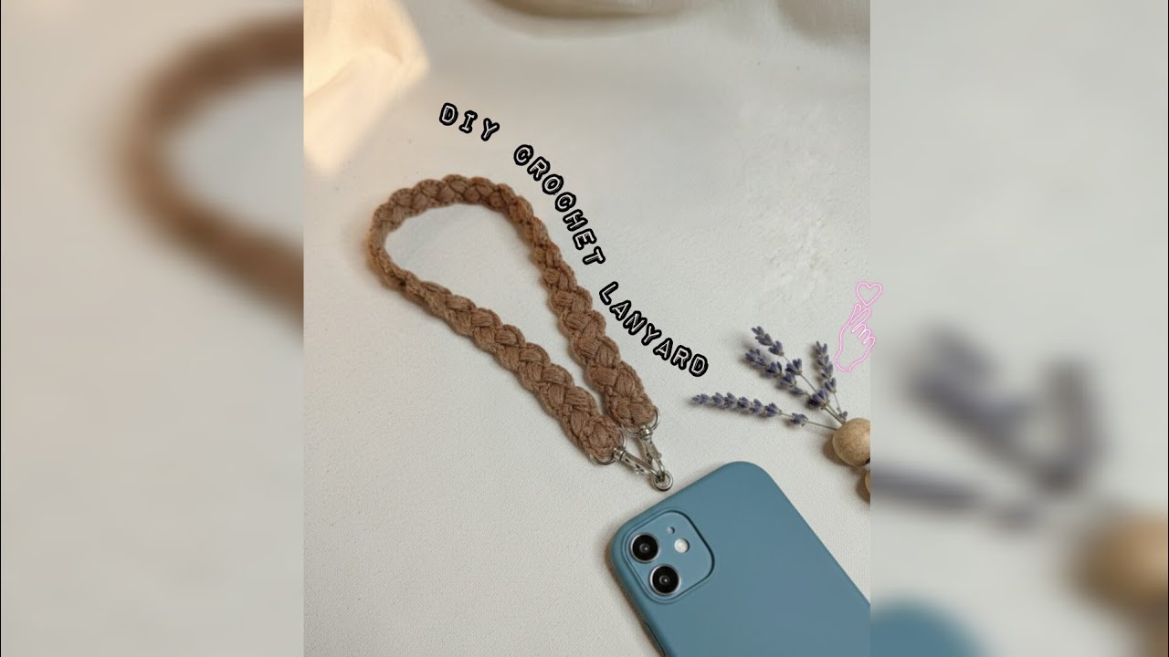  DIY Crochet Phone Lanyard | NO SEW Braided Rope Design!(Beginner Friendly) | Chunky Phone Strap DIY