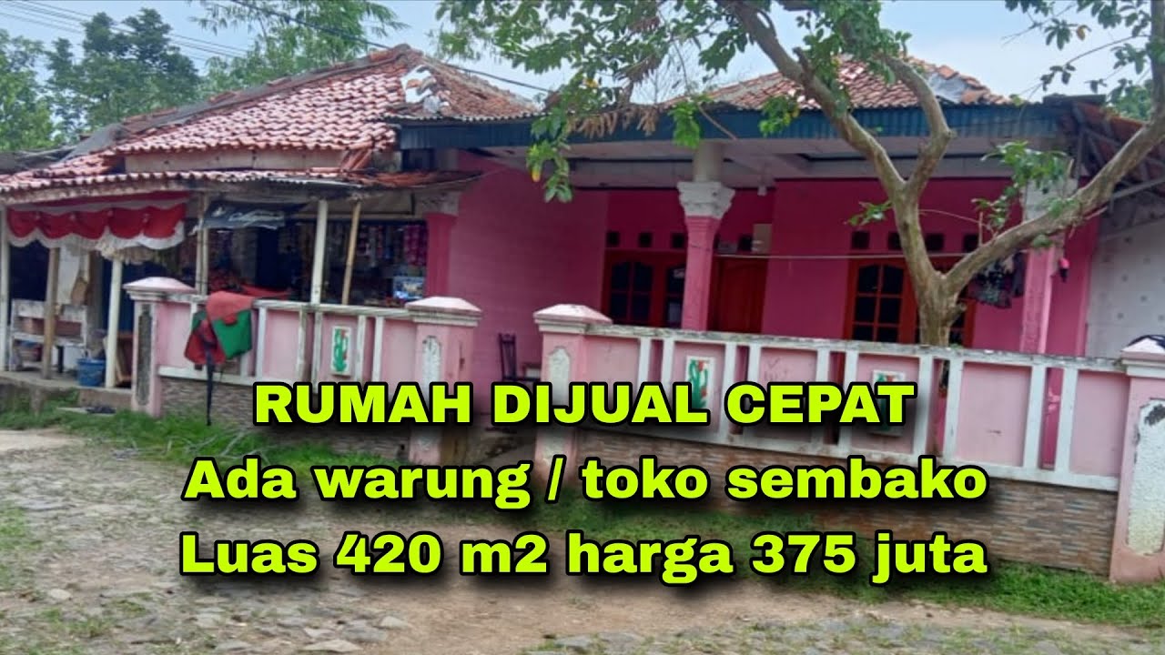 RUMAH DIJUAL CEPAT ADA WARUNG / TOKO LUAS 424 M2 HARGA 375 JUTA DRAMAGA BOGOR #rumahdijual