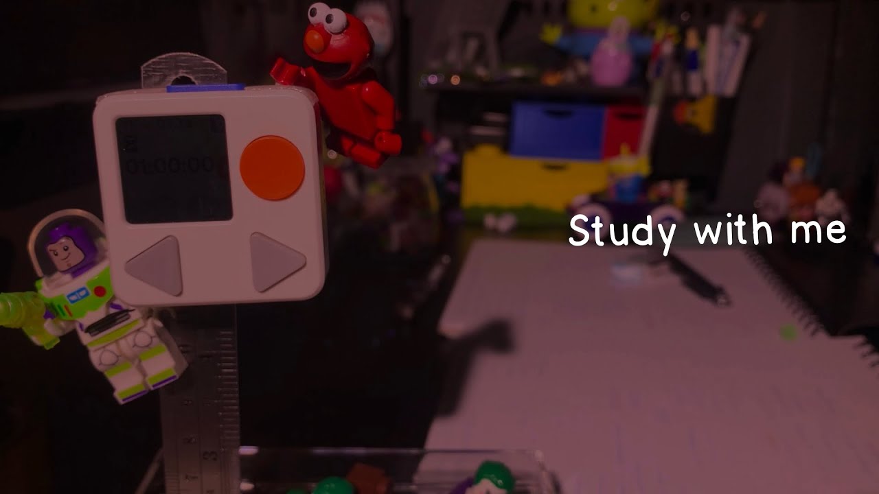 1 HOUR Study with me | white noise (rain sounds) | alarm + timer