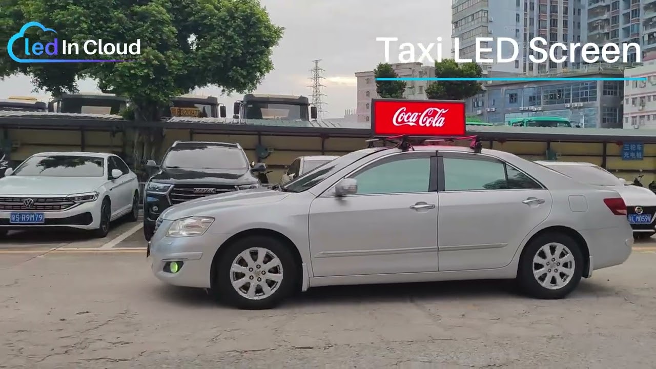 Taxi Roof LED Display Lighting Test | LedInCloud Showcase