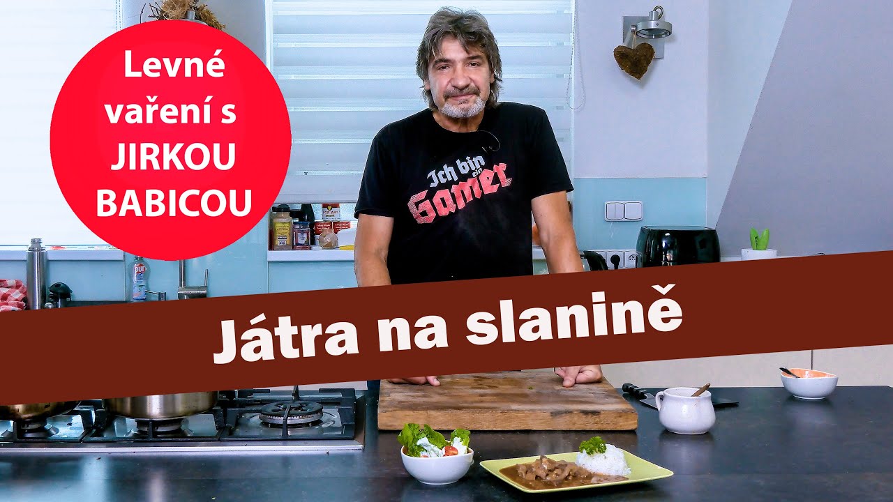 Skvělá hospodské játra na slanině s rýží.