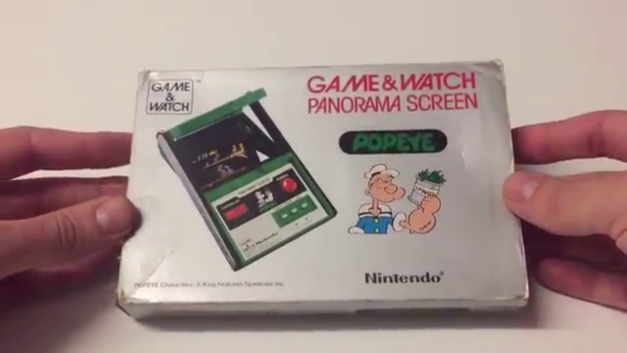 Game & Watch Popeye Panorama Screen - Unboxing & Gameplay