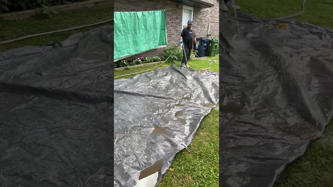 Cleaning up tent after ⛺️