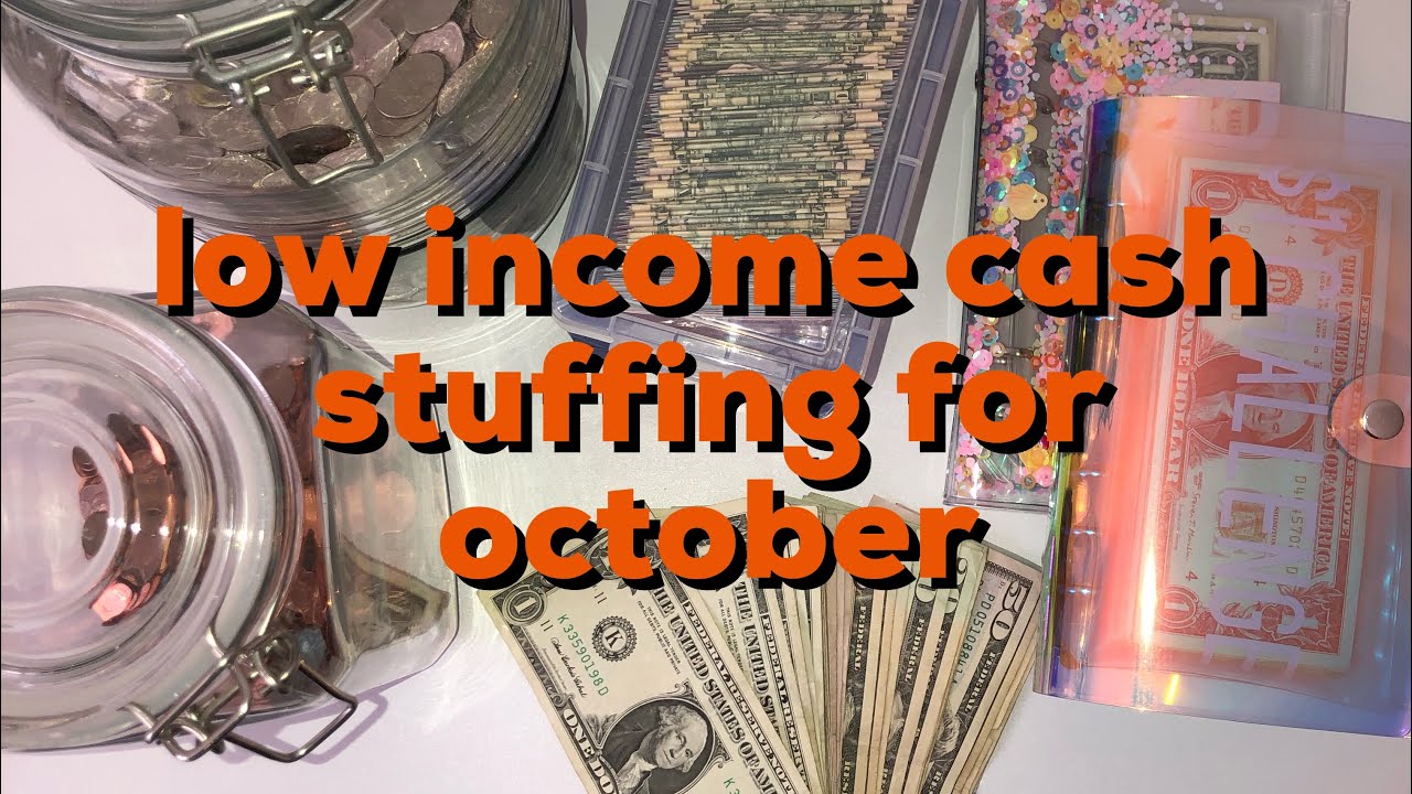 3rd october cash stuffing (low income / waitress income)
