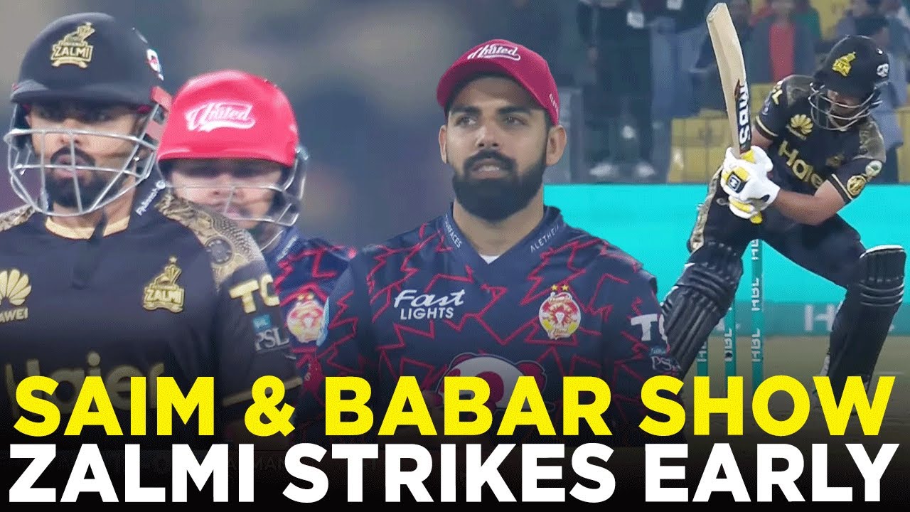 Saim Ayub & Babar Azam's Show | Peshawar Zalmi vs Islamabad United | Match 13 | HBL PSL 9 | M2A1A