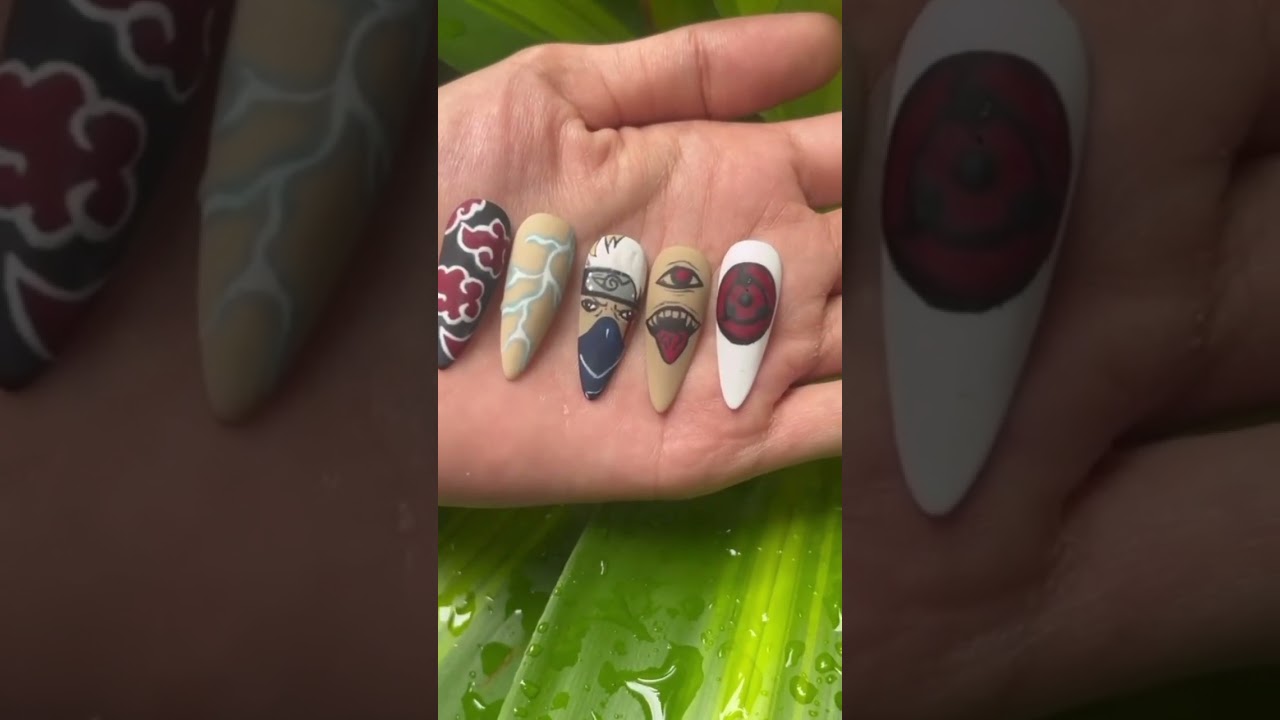 anime nails🔥🪄#nailart #animenails #naildesigns #nailinspo
