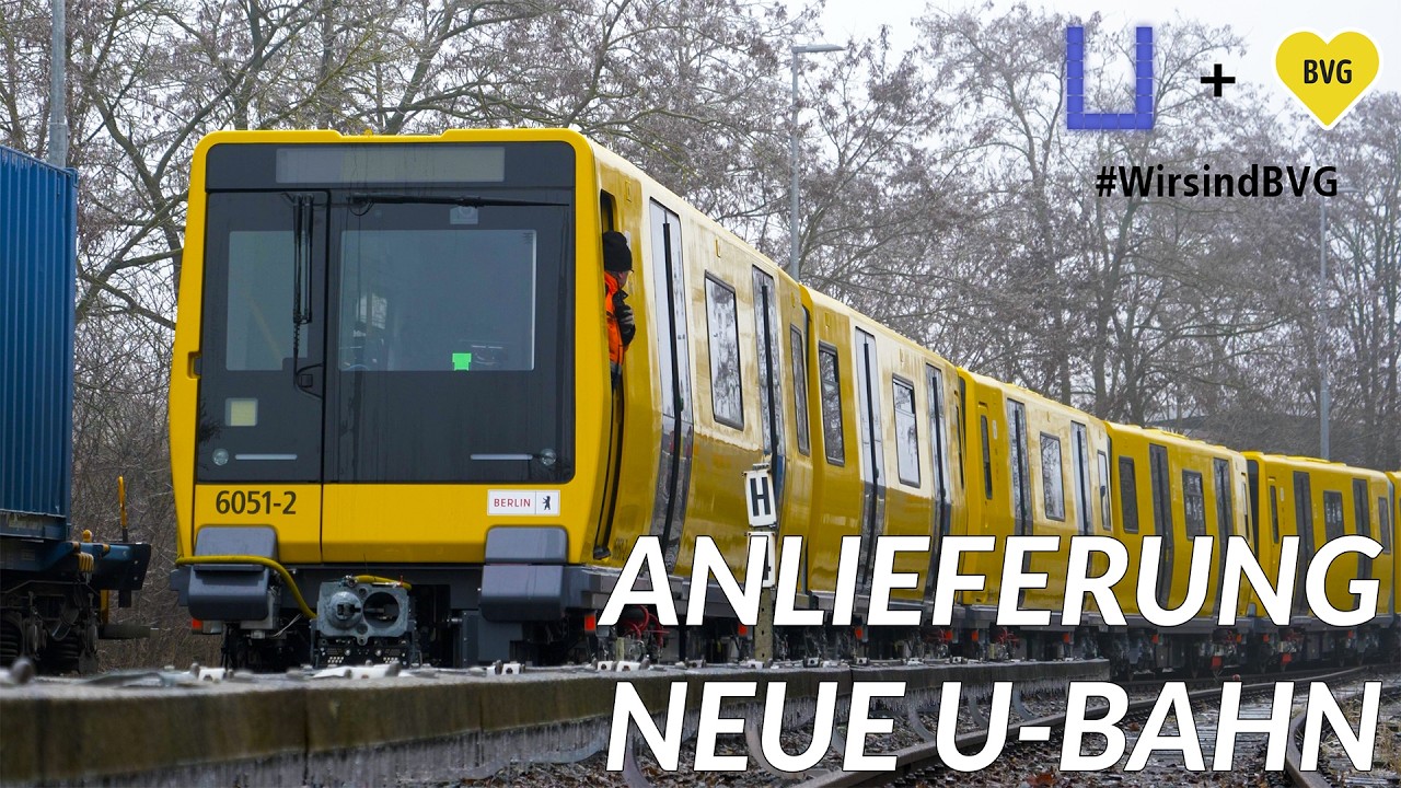So wird die neue U-Bahn angeliefert - Baureihe JK