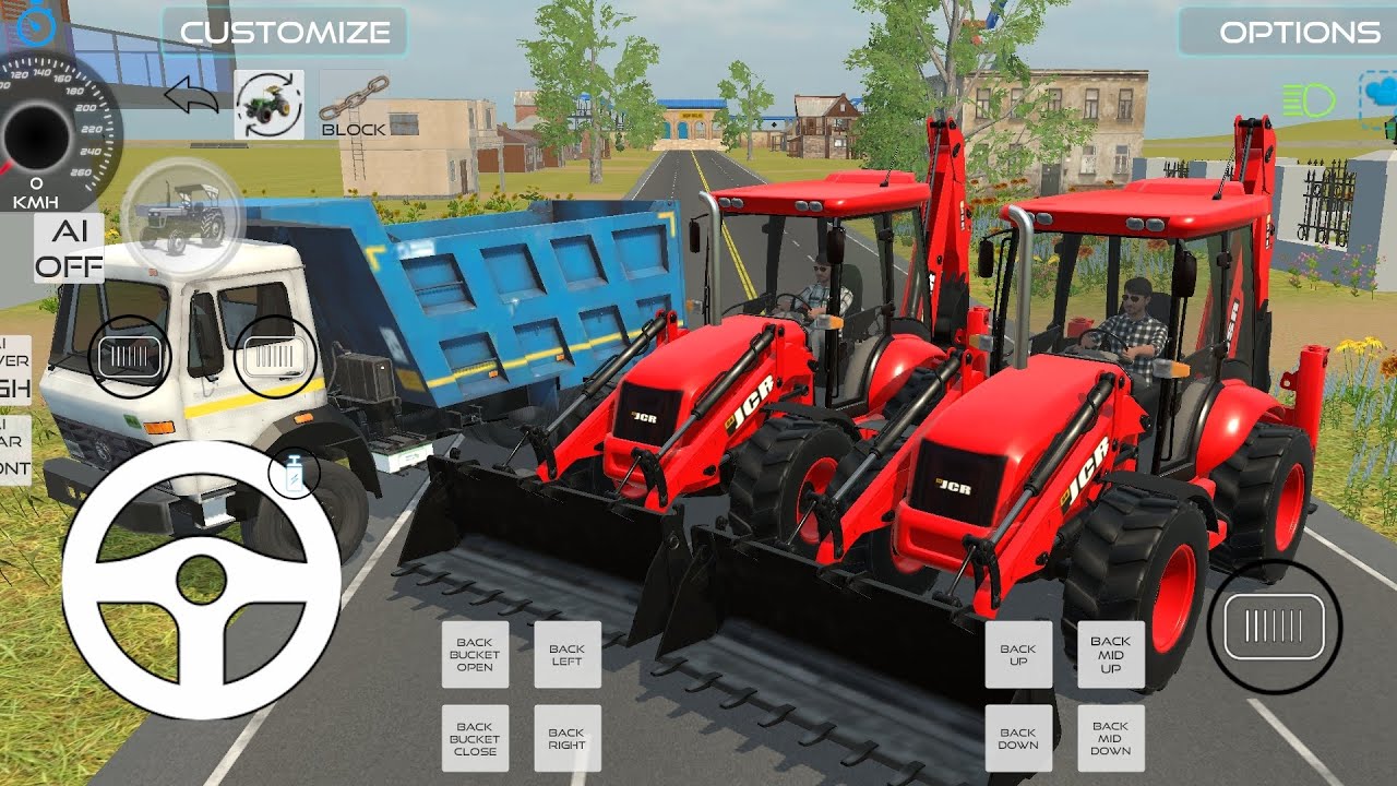 🛑 Drive JCB and 🔥Uploading Stone 🪨 From ✅Dumper Truck in 🤣Game #truck #jcb #tractor #dump...