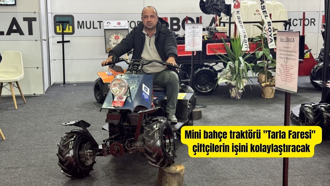 Mini bahçe traktörü "Tarla Faresi" çiftçilerin işini kolaylaştıracak
