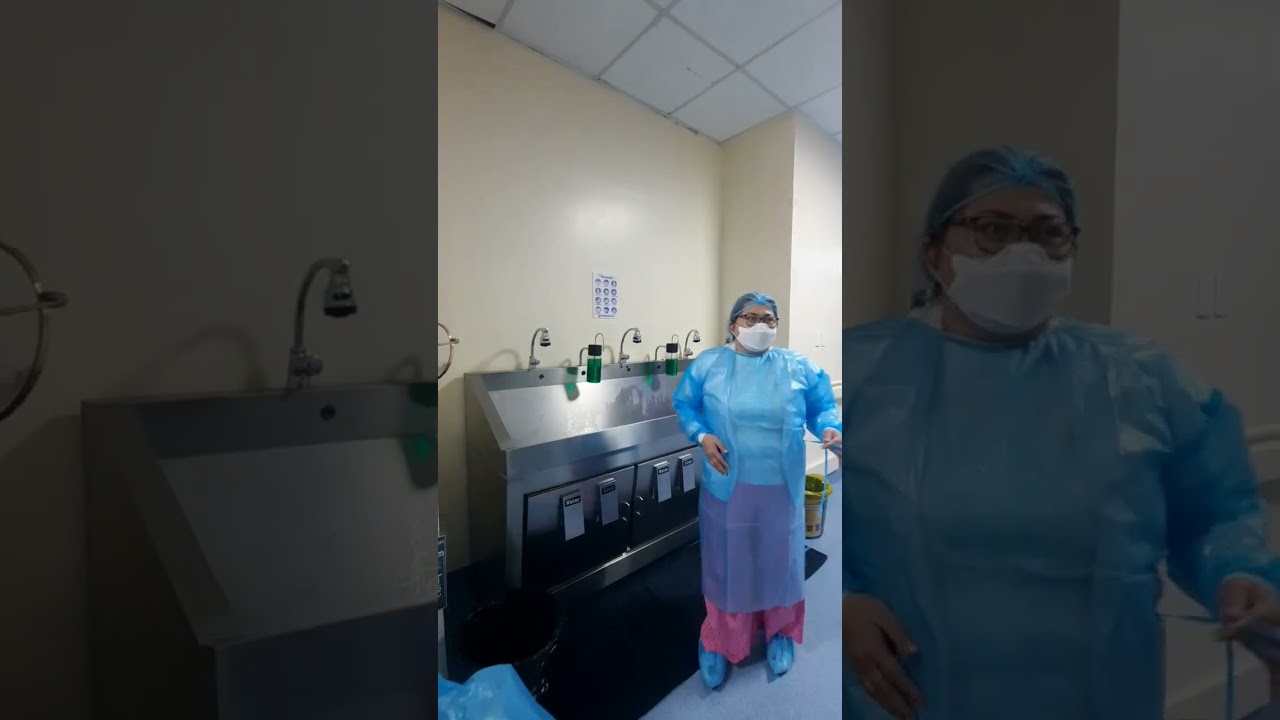 Scrub sink in BMC. We had a hospital tour in my Work Immersion Program! &ndash; 👩&zwj;🎤  #hospital #tour