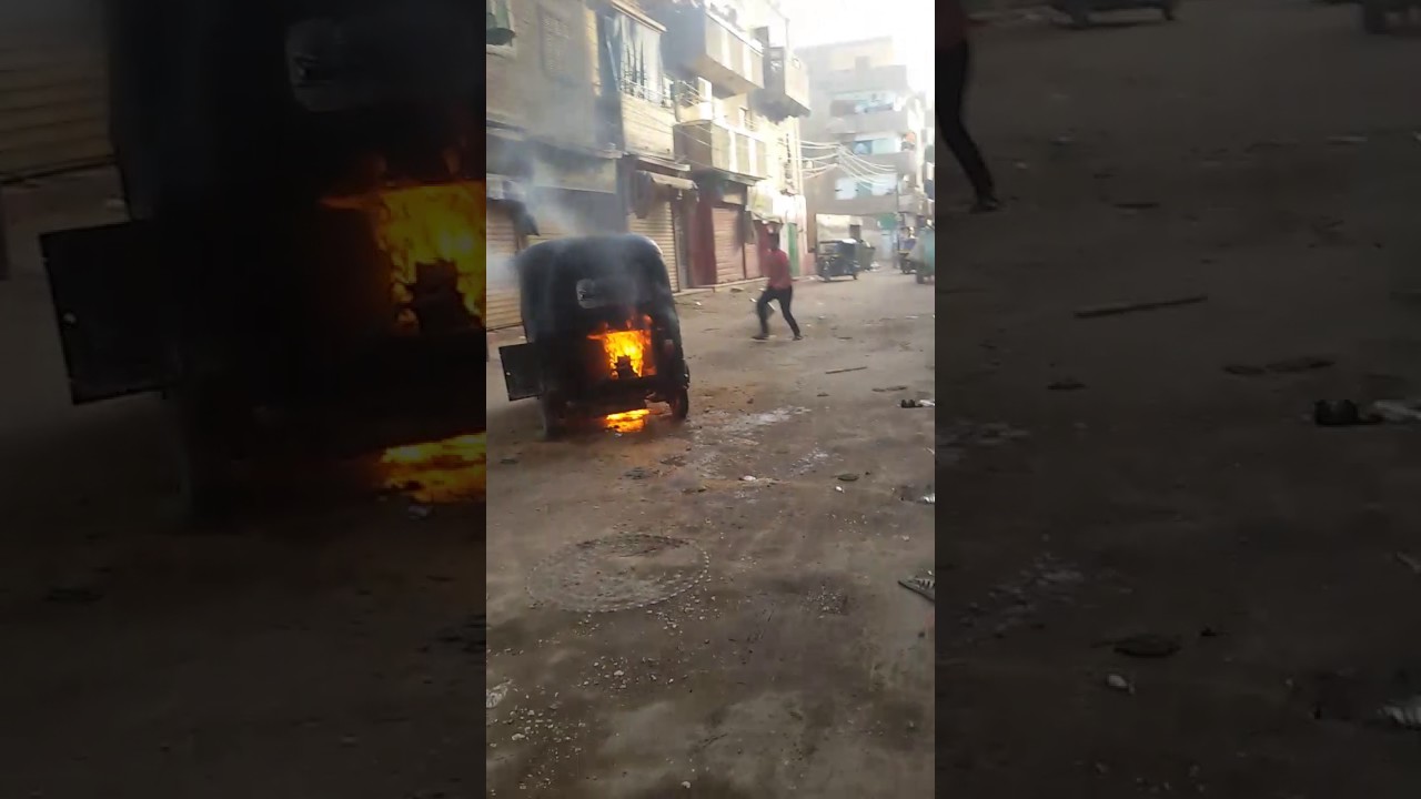 حريق تك تك مركز طما