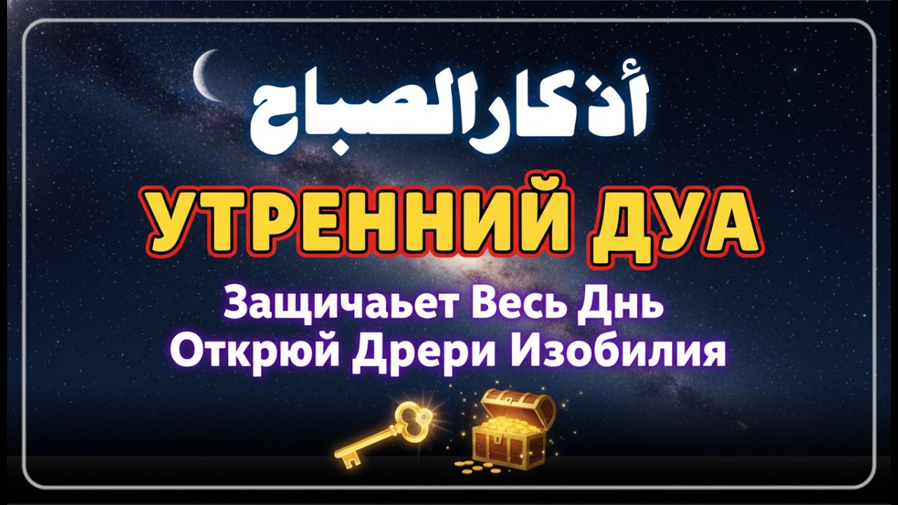 УТРЕННИЙ ДУА أذكار الصباح ЗАЩИТИТЬ ВАС ВЕСЬ ДЕНЬ | СЛУШАЙТЕ КАЖДОЕ УТРО!