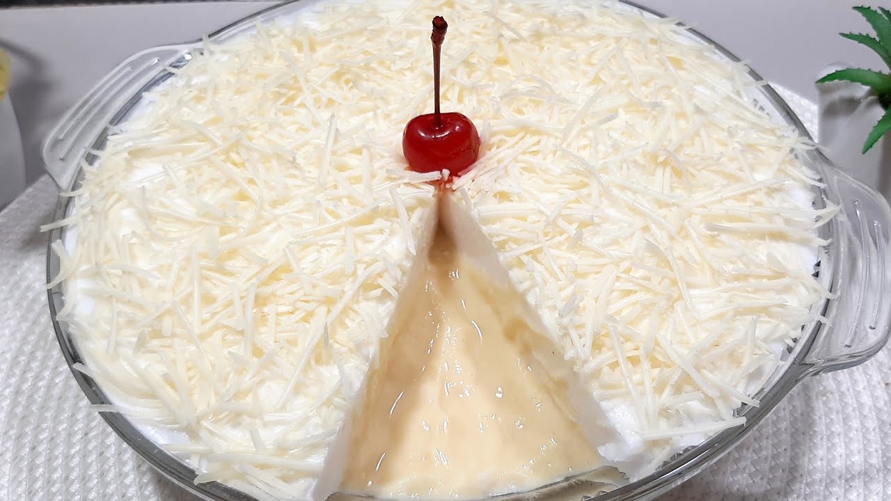 PUDING TERFAVORIT DI SETIAP ADA ACARA KELUARGA !! Puding terapung susu keju