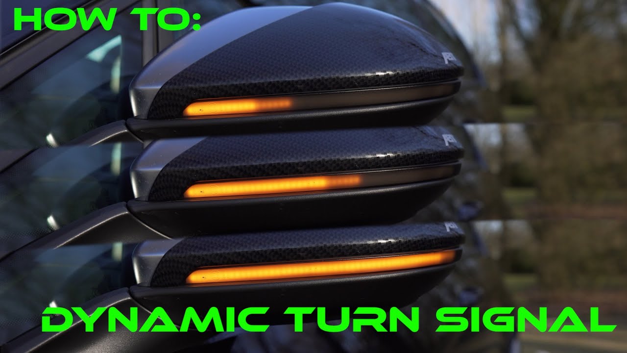 GOLF MK7 ( R, GTI, GTD etc) DYNAMIC MIRROR TURN SIGNAL INSTALL / EASY! / CHINA PART LINK IN DESCRI..