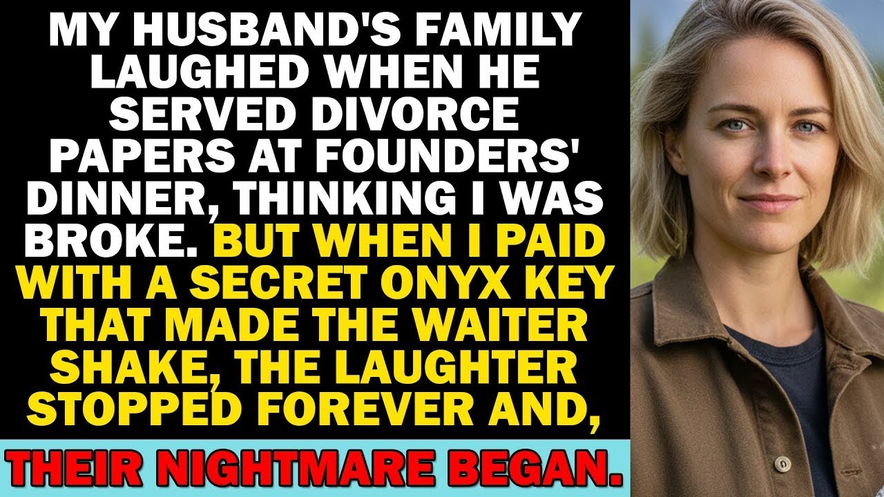 In Laws Laughed When Husband Divorced Me At Dinner  The Waiter Saw My Card And Everything Changed