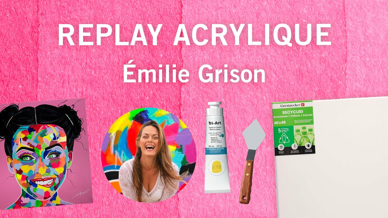En direct avec Émilie Grison : découverte de l'acrylique Tri-Art High Viscosity