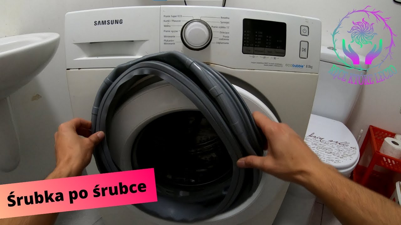 Wymiana fartucha w pralce Samsung EcoBubble 6kg WW60J4063LW/EO
