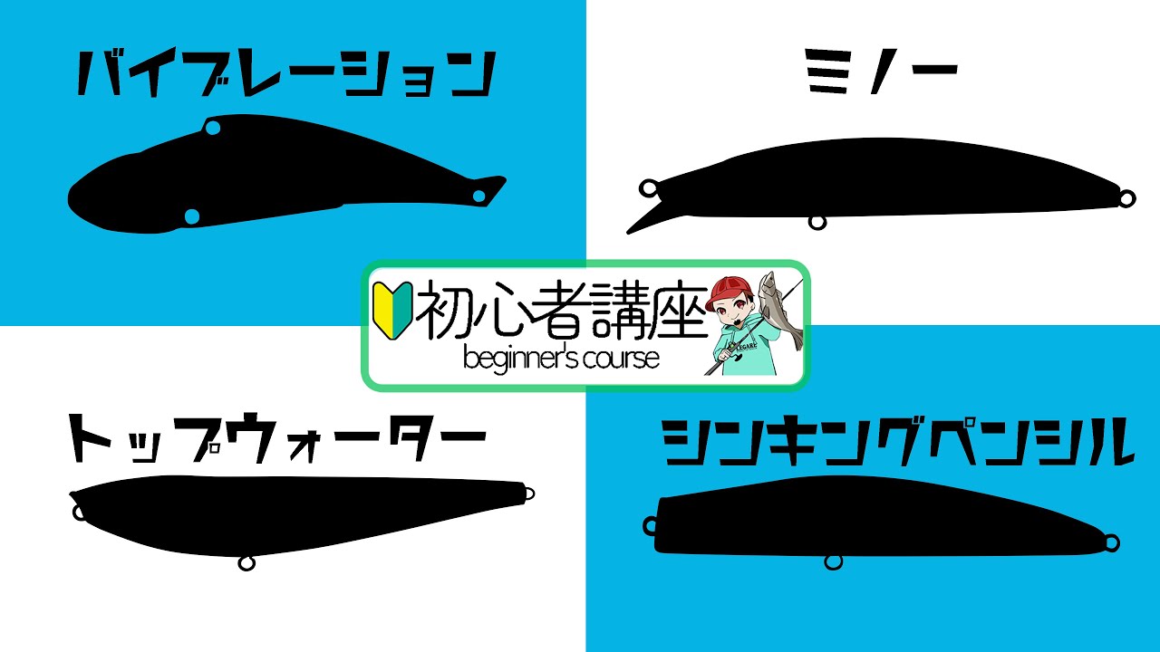 【初心者】シーバスルアーの種類と使い方について【講座】