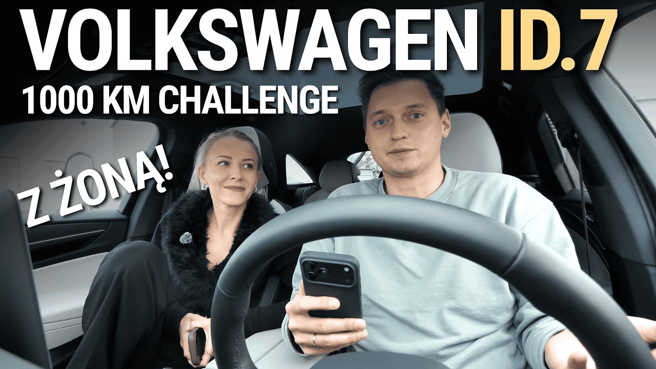 Przejechałem 1000 km Volkswagenem ID.7! ⚡️ M&oacute;j pierwszy test... Jaki zasięg?
