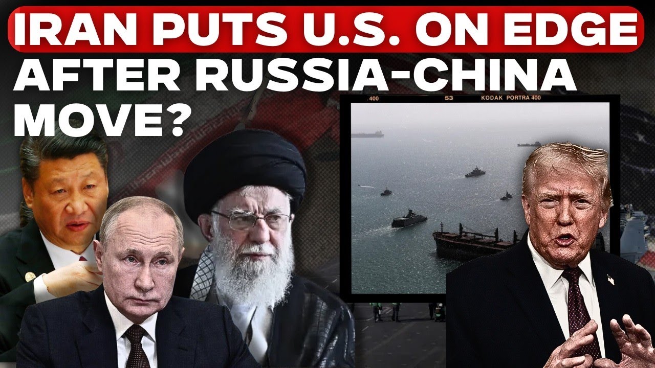 LIVE: Iran’s ‘Deadliest’ Warship Shadows US Navy From Behind Amid Russia-China Show Of Force?