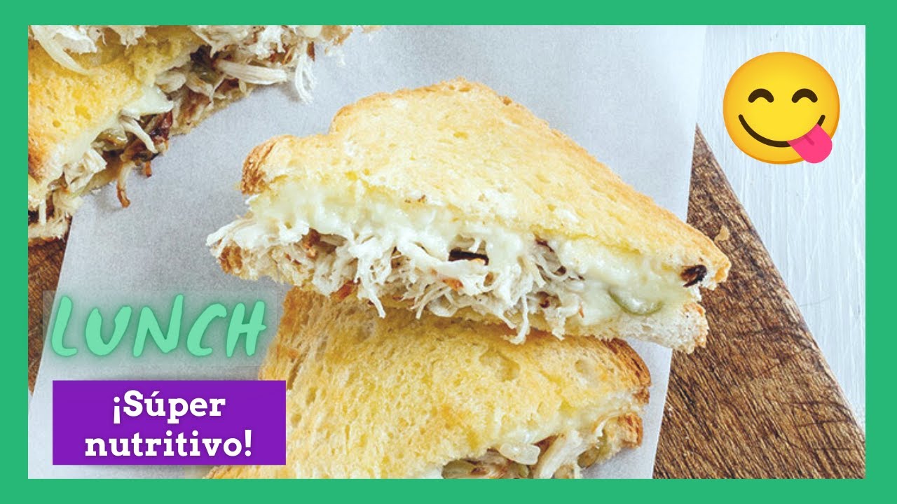 Cómo preparar SANDWICH DE POLLO DESMENUZADO? 🥪 sazonado y muy rico