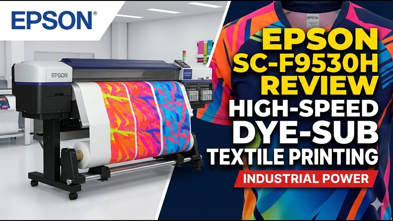 EPSON SureColor SC-F9530H Review | High-Speed Dye Sublimation Printer for Textile Printing