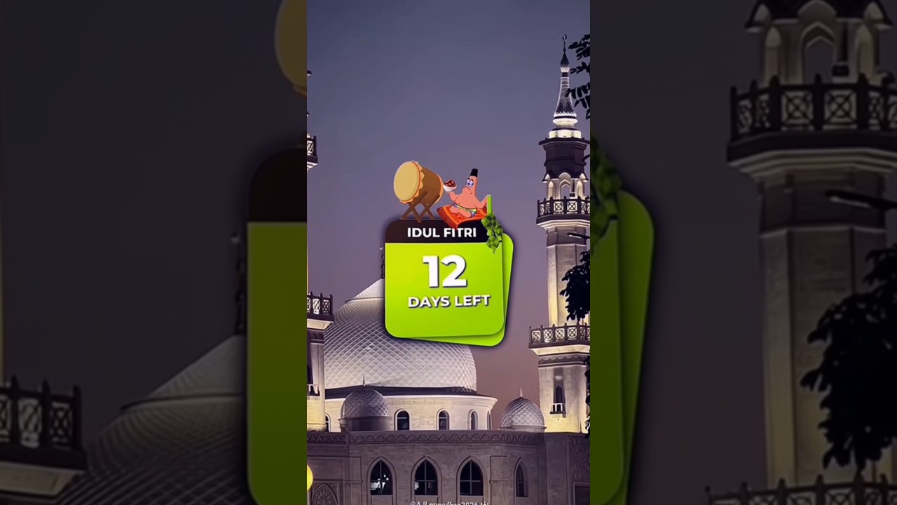 12 Hari Lagi Lebaran 2026! 🌙 Sudah Siap? #idulfitri #lebaran #hariraya #eidmubarak #fyp #shorts